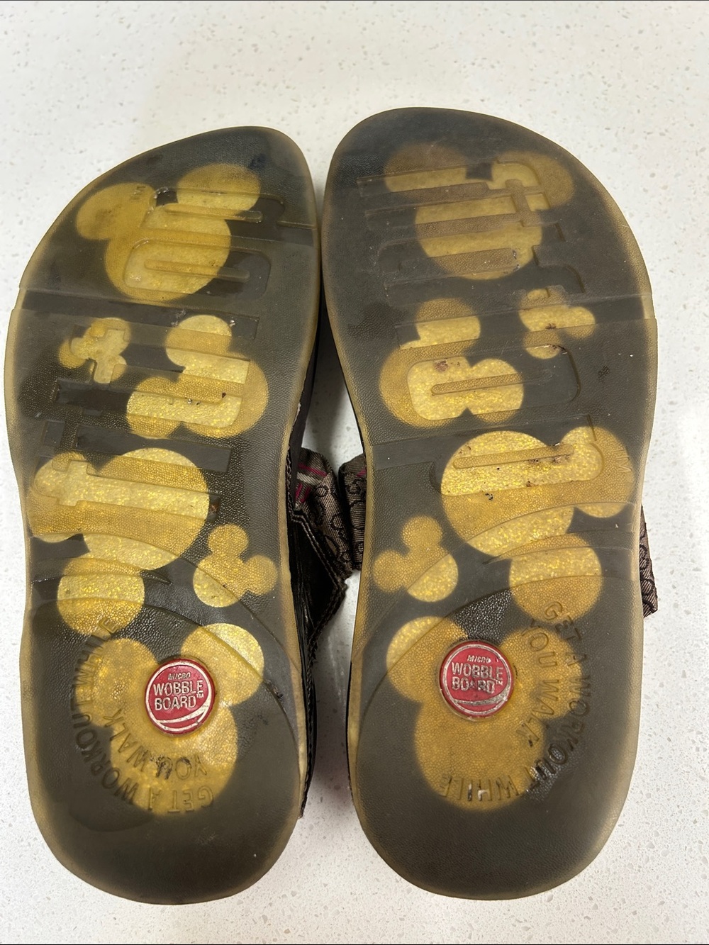 Disney Brown Metallic Mickey Thong Sandals - Picture 6 of 6